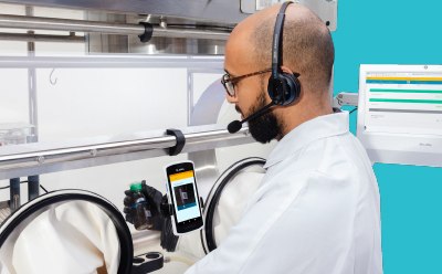 Confirm by voice control all your Sterility testing steps Confirm by voice control all your Sterility testing steps