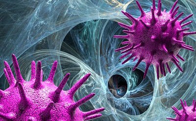 Illustration de nano et microparticules pour l'administration de médicaments colorées en violet circulant dans des vaisseaux sanguins Illustration de nano et microparticules pour l'administration de médicaments colorées en violet circulant dans des vaisseaux sanguins