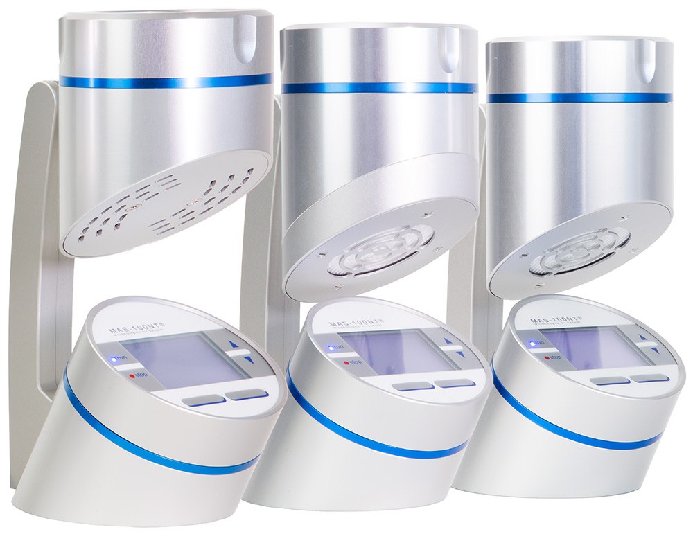 MAS-100 NT® active air samplers Three active air samplers MAS-100 NT®