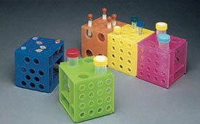 Lab racks for tubes and vials