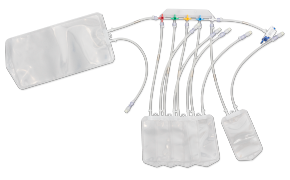 NovaSeptum® SURe sterile sampling assembly with high purity bags and AseptiQuik® S connector