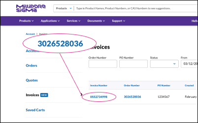Easy to download Showing the download location of the invoice