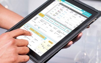 Tablet showing Milli-Q® lab water services 실험실 시스템을 위한 Milli-Q® 서비스