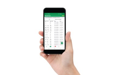 A user selects the chemical parameter on MQuant® StripScan app, tested using the MQuant® Test Strip, for the result readout by the app installed on the smart phone