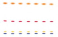 Chromatogram of TLC Silica Gel 60 G plates in the Ph. Eur. performance test