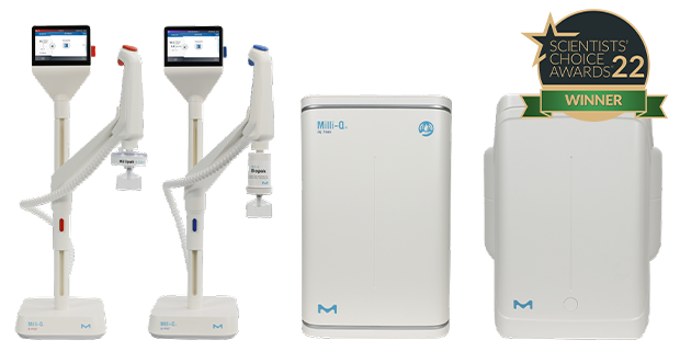 Milli-Q IQ 7003/05/10/15 systems awarded Sustainable Lab Product of 2022