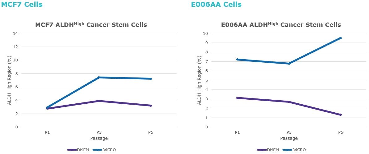 An enrichment of ALDHhigh cancer stem cell populations occurs