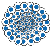 Cartoon depicting spheroids