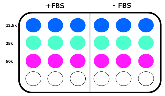 Plate layout for seeding density optimization in cell migration assays