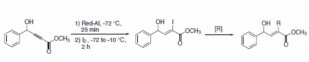 scheme25 Preparation of highly functionalized α,β-disubstituted alkenoates