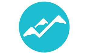 A circular logo in turquoise featuring a white mountain silhouette with a rising graph line, symbolizing growth or progress. A circular logo in turquoise featuring a white mountain silhouette with a rising graph line, symbolizing growth or progress.