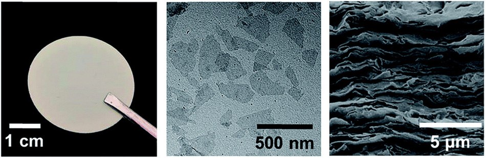 TEM image, digital photograph, and crosssectional SEM image of an RMM TEM image, digital photograph, and crosssectional SEM image of an RMM