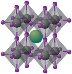 Cuboid structure of the hybrid halide perovskites of the type ABX3