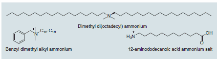 Typical alkyl ammonium organic treatments Typical alkyl ammonium organic treatments