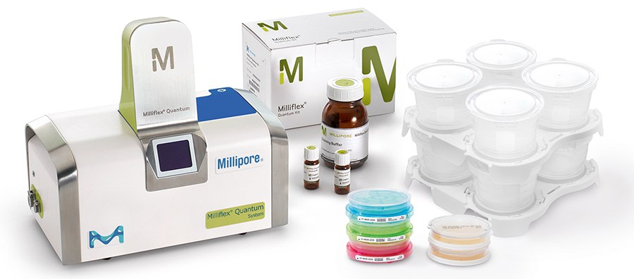 Milliflex® Quantum rapid microbial detection system, filtration funnels and Milliflex Oasis® agar plates Milliflex® Quantum rapid microbial detection system, filtration funnels and Milliflex Oasis® agar plates