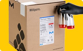 Color-coded label Color-coded labels aid in packaging identification and selection of the appropriate box of Steritest® NEO device.