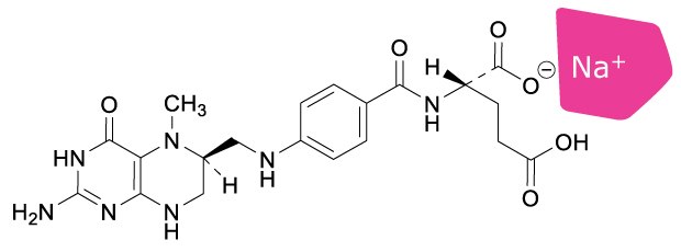 Monosodium Salt of Methyl Folate Arcofolin® is the monosodium salt of methyl folate.