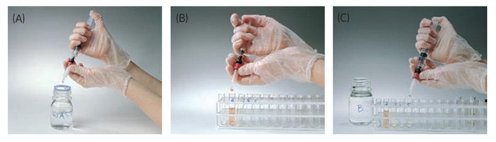 using-gstrap-column-with-syringe Using a GSTrap™ column with a syringe.