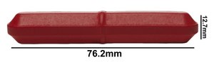 SP Bel-Art&#174; Spinbar&#174; magnetic stir bar octagonal red PTFE-coated, L × diam. 3&#160;in. (76.2&#160;mm) × 0.5&#160;in. (12.7&#160;mm)