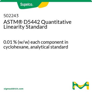 ASTM&#174; D5442 Quantitative Linearity Standard 0.01&#160;% (w/w) each component in cyclohexane, analytical standard