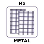 Molybdenum mesh, 100x100mm, nominal aperture 0.44mm, wire diameter 0.07mm, 50 wires/inch, open area 67%, plain weave mesh