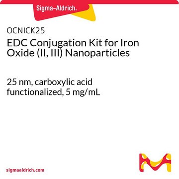 EDC Conjugation Kit for Iron Oxide (II, III) Nanoparticles 25&#160;nm, carboxylic acid functionalized, 5&#160;mg/mL