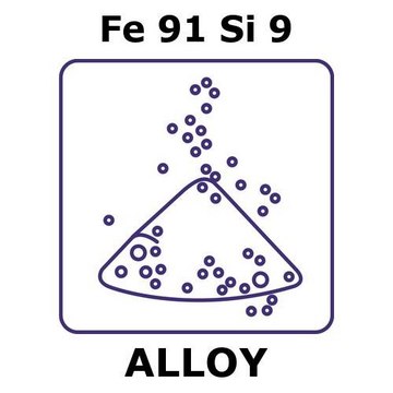 Iron/Silicon powder, 150 max. part. size (micron), Fe91%/Si 9%, weight 100&#160;g, condition gas atomized