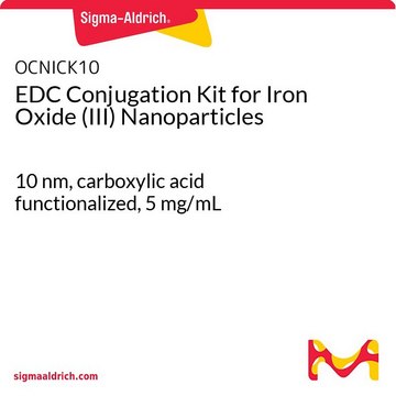 EDC Conjugation Kit for Iron Oxide (III) Nanoparticles 10&#160;nm, carboxylic acid functionalized, 5&#160;mg/mL