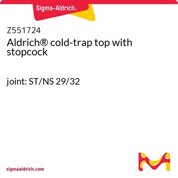 Aldrich&#174; cold-trap top with stopcock joint: ST/NS 29/32