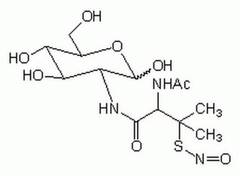 Glyco-SNAP-2 A water-soluble nitric oxide (NO) donor that exhibits greater stability (t1/2 = 27 hours) than that of SNAP.