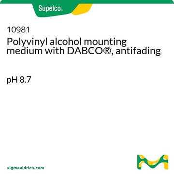 Polyvinyl alcohol mounting medium with DABCO&#174;, antifading pH 8.7