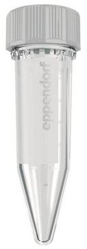 Eppendorf&#174; DNA LoBind tubes capacity 5&#160;mL, cap (screw cap), PCR clean, case of 200&#160;ea (2 bags of 100 Tubes each)