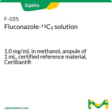 Fluconazole-13C3 solution 1.0&#160;mg/mL in methanol, ampule of 1&#160;mL, certified reference material, Cerilliant&#174;