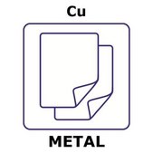Copper foil, thickness 1.0&#160;mm, 15&#160;mm diameter, purity 99.9%