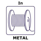 Indium wire reel, 1m, diameter 0.5mm, as drawn, 99.999%