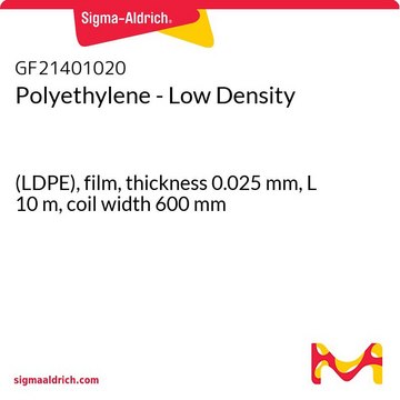 Polyethylene - Low Density (LDPE), film, thickness 0.025&#160;mm, L 10&#160;m, coil width 600&#160;mm