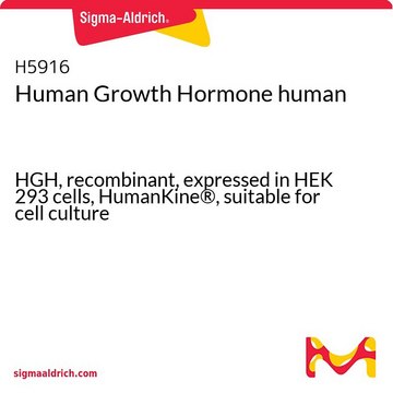 Human Growth Hormone human HGH, recombinant, expressed in HEK 293 cells, HumanKine&#174;, suitable for cell culture