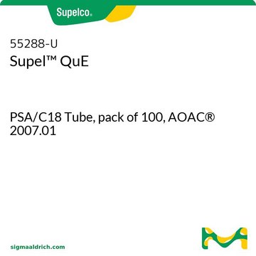 Supel&#8482; QuE PSA/C18 Tube, pack of 100, AOAC&#174; 2007.01