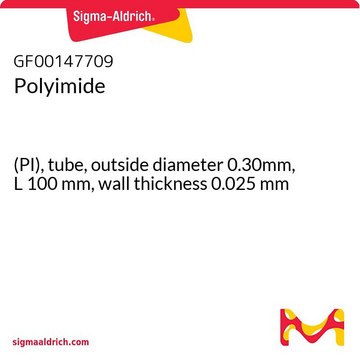 Polyimide (PI), tube, outside diameter 0.30mm, L 100&#160;mm, wall thickness 0.025&#160;mm