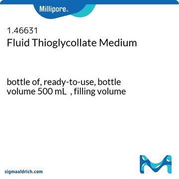 Fluid Thioglycollate Medium bottle capacity 500&#160;mL, bottle filling volume 500&#160;mL, closure type, Red flip cap with septum, pack of 6&#160;bottles
