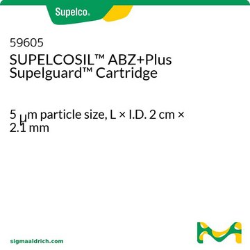 SUPELCOSIL&#8482; ABZ+Plus Supelguard Cartridge 5&#160;&#956;m particle size, L × I.D. 2&#160;cm × 2.1&#160;mm