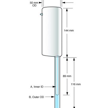 Wilmad&#174; 150 ml Suprasil&#174; Large Volume Liquid Nitrogen Dewar offset for Bruker&#174;, pack of 1&#160;ea