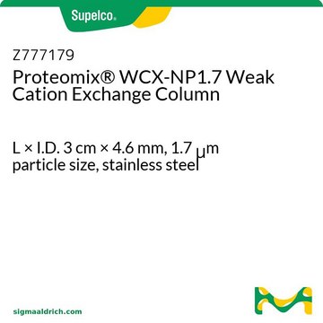 Proteomix&#174; WCX-NP1.7 Weak Cation Exchange Column L × I.D. 3&#160;cm × 4.6&#160;mm, 1.7&#160;&#956;m particle size, stainless steel