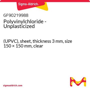 Polyvinylchloride - Unplasticized (UPVC), sheet, thickness 3&#160;mm, size 150 × 150&#160;mm, clear