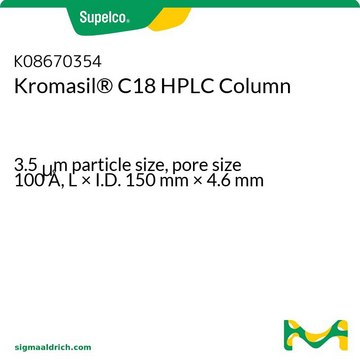 Kromasil&#174; C18 HPLC Column 3.5&#160;&#956;m particle size, pore size 100&#160;Å, L × I.D. 150&#160;mm × 4.6&#160;mm