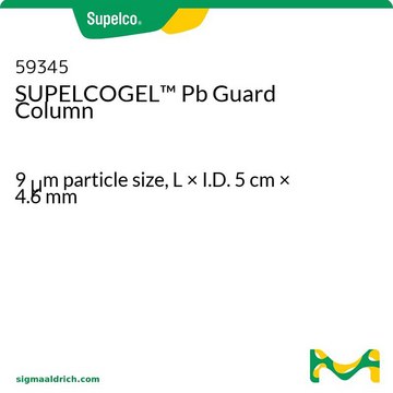 SUPELCOGEL&#8482; Pb Guard Column 9&#160;&#956;m particle size, L × I.D. 5&#160;cm × 4.6&#160;mm