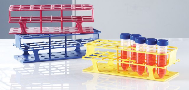 OneRack&#174; Test Tube Rack Full, polyoxymethylene (fiberglass reinforced), size 24&#160;wells, well diam. 30&#160;mm, yellow