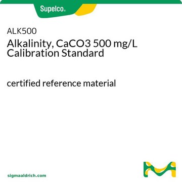 Alkalinity, CaCO3 500 mg/L Calibration Standard certified reference material