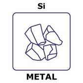 Silicon lump, 25&#160;mm max. lump size, weight 100&#160;g, purity 99.95%