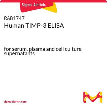 Human TIMP-3 ELISA for serum, plasma and cell culture supernatants